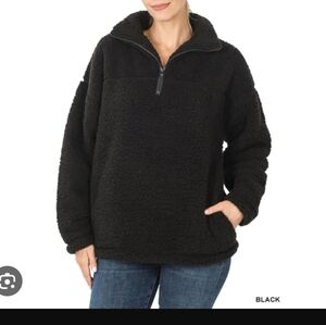 Zenana Sherpa 1/2 Zip size XL